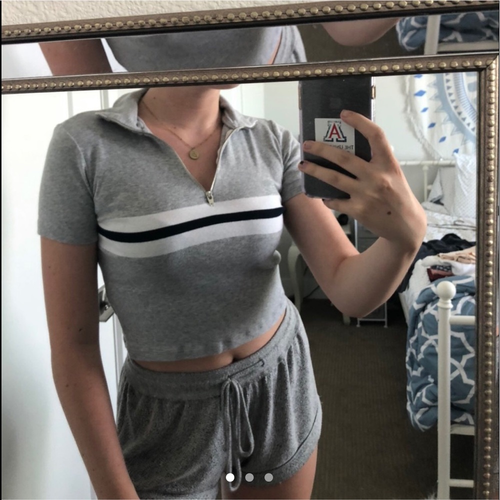 Zip up tee